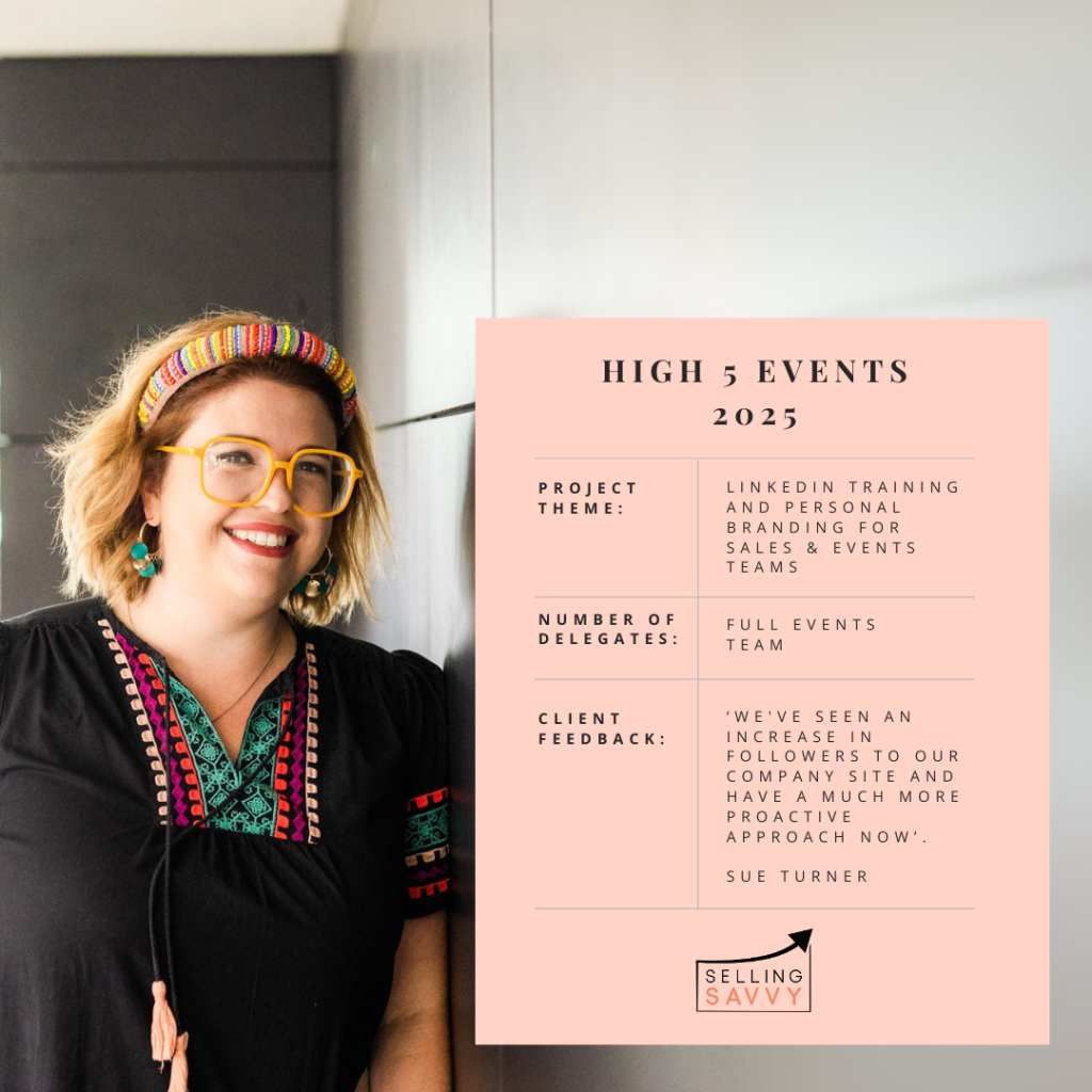Selling Savvy – High 5 Events